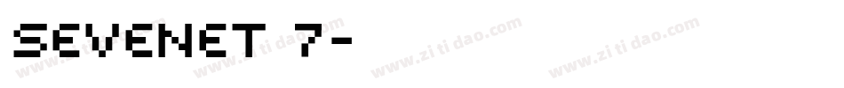 Sevenet 7字体转换